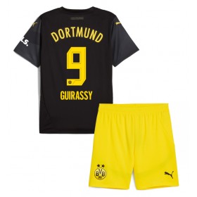 Borussia Dortmund Serhou Guirassy #9 Borta Kläder Barn 2024-25 Kortärmad (+ Korta byxor)